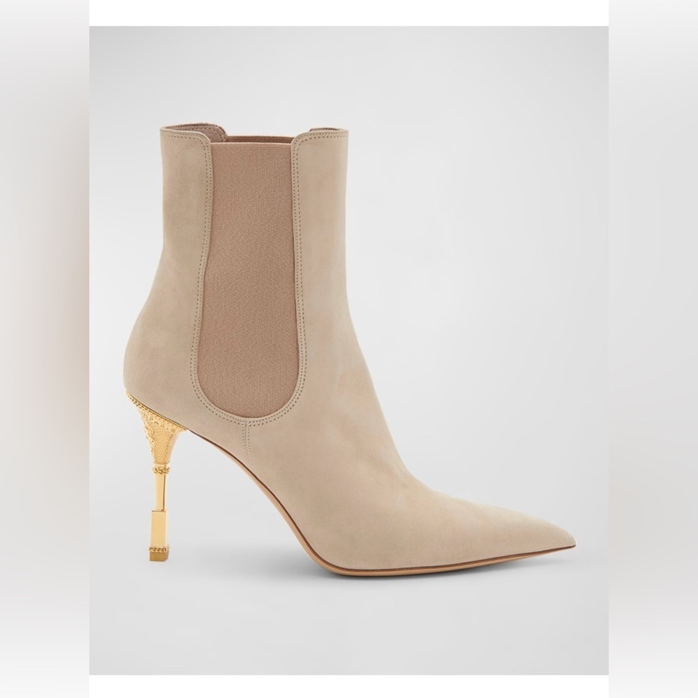 Balmain Suede Booties